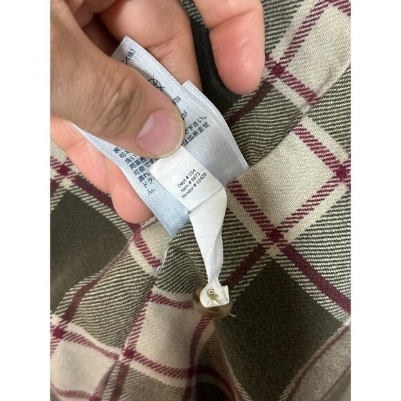 Eddie Bauer Men's Medium Flannel Lined Denim Button-Up Collared LS Shirt - Picture 9 of 11